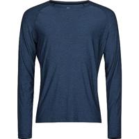 Tee Jays TJ7022 Long Sleeve CoolDry Tee - Navy Melange - M - thumbnail