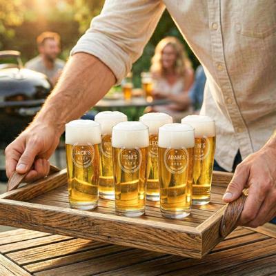Bierglas fluitje graveren - 190 ml - 6 stuks
