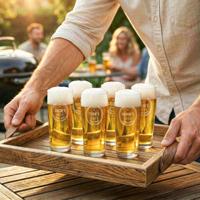 Bierglas fluitje graveren - 190 ml - 6 stuks - thumbnail