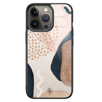 iPhone 13 Pro glazen hardcase - Abstract dots