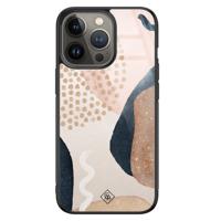 iPhone 13 Pro glazen hardcase - Abstract dots - thumbnail
