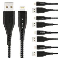 5x MOJOGEAR Apple Lightning naar USB kabel Extra Sterk [VOORDEELVERPAKKING] - thumbnail