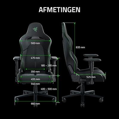 Razer Enki X Gamestoel Zwart, Groen Razer Enki X Gamestoel Zwart, Groen