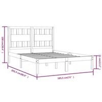 Bedframe massief grenenhout 180x200 cm - thumbnail