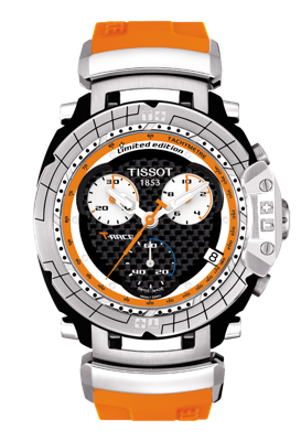 Horlogeband Tissot T027.417.17.201.00 / T603026858 Rubber Oranje 21mm