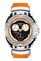 Horlogeband Tissot T027.417.17.201.00 / T603026858 Rubber Oranje 21mm - thumbnail