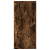 Dressoir 79x38x80 cm bewerkt hout gerookt eikenkleurig - thumbnail
