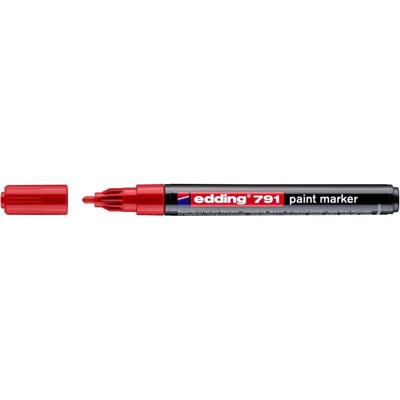 Paintmarker edding 791 alcoholbasis 1-2mm rood