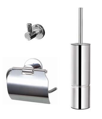 Best Design Toiletset One Pack Rome Chroom