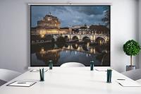 Celexon 1090269 Oprolbaar projectiescherm (statief) 176 x 132 cm Beeldverhouding: 4:3 - thumbnail