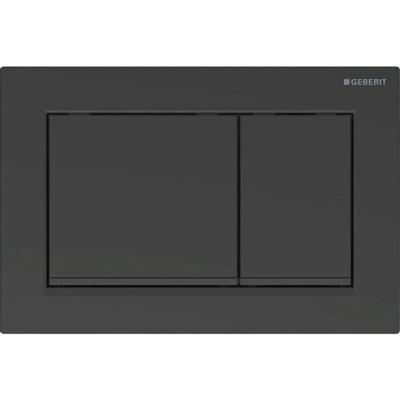 Geberit Omega 20 (ex Omega 30) bedieningspaneel mat zwart voor Geberit Omega inbouwreservoir 12cm