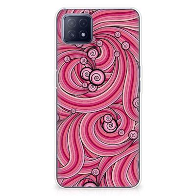 OPPO A53 5G | OPPO A73 5G | Hoesje maken | Swirl Pink