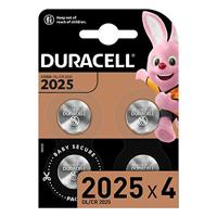 Duracell knoopcel Specialty Electronics CR2025, blister van 4 stuks - thumbnail