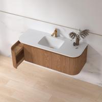 Badmeubelset Sanilux Eleganza 120 cm Keramiek 1 Kraangat Acacia - thumbnail