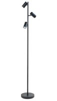 Highlight Vloerlamp Burgos 3 lichts H 160 cm zwart - thumbnail