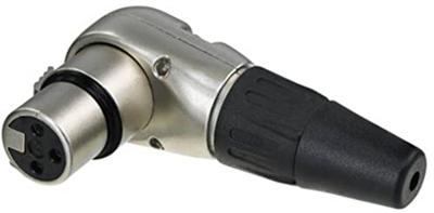 REAN RC3FR-B XLR kabeldeel haaks 3p female