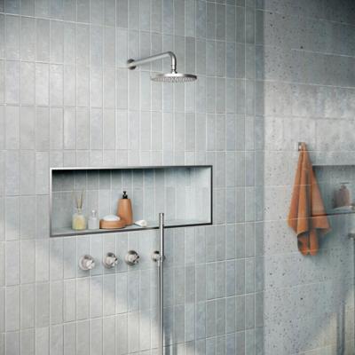 Hotbath Archie - Inbouw Regendoucheset - 2 Stopkranen - Thermostatisch - Wandarm 40 cm - Hoofddouche 200 mm - Staafhanddouche - Waterbesparend