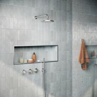 Hotbath Archie - Inbouw Regendoucheset - 2 Stopkranen - Thermostatisch - Wandarm 40 cm - Hoofddouche 200 mm - Staafhanddouche - Waterbesparend - thumbnail
