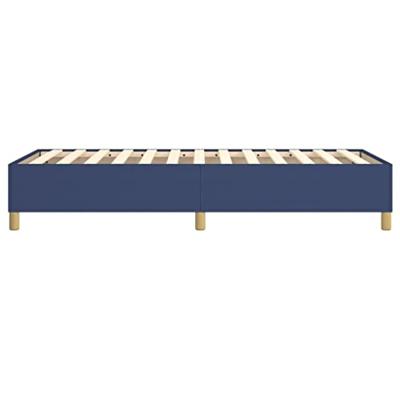 Bedframe zonder matras 90x200 cm stof blauw