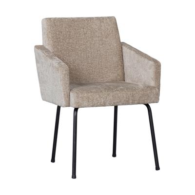 WOOOD Eetkamerstoel 'Mount' Chenille, kleur Naturel