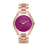 Michael Kors Dames MK3550 Slim Runway Rose-Tone roestvrij stalen horloge - thumbnail