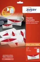 Tafelnaambord Avery L4794-10 120x45mm wit 10 stuks - thumbnail