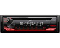 JVC KD-T812BT CD-receiver met BT-handsfree, (Alexa built-in, krachtige tuner, geluidsprocessor, USB, AUX, Spotify Control, 4 x 50 watt, toetsenverlichting, rood) - thumbnail