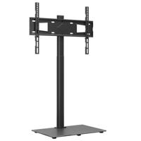 VidaXL Tv-standaard hoekmodel 1-laags voor 32-65 inch zwart - thumbnail
