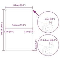Doucherolgordijn 150x240 cm stofbreedte 146 cm - thumbnail