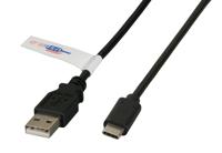 EFB-Elektronik USB2.0 aansluitkabel A-C St.-St, 1,0 m, zwart, premium - thumbnail