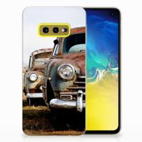Samsung Galaxy S10e | Siliconen hoesje | met foto Vintage Auto - thumbnail