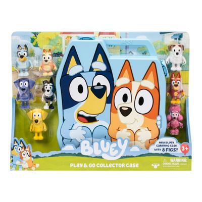 Bluey opbergkoffer met 8 figuren - thumbnail