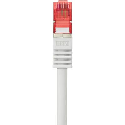 Renkforce RF-4724264 RJ45 Netwerkkabel, patchkabel CAT 6 S/FTP 3.00 m Grijs Snagless, Vergulde steekcontacten, Vlambestendig 1 stuk(s)