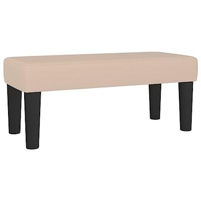Boxspring met matras kunstleer cappuccinokleurig 80x200 cm