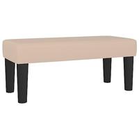 Boxspring met matras kunstleer cappuccinokleurig 80x200 cm - thumbnail