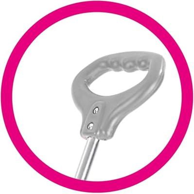 Dolu eenhoorn driewieler met duwstang roze - thumbnail