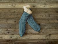 De Witte Lietaer De Witte Lietaer Yamuna Home Socks 40-46 petrol - thumbnail