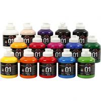 Creativ Company Acyrlverf glossy kleur semi-transparant, 15x500ml - thumbnail