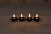 Extension Set 3D Wick 4 Induct Rechargeable Black Tealight Anna's Collection - Annas collection - thumbnail