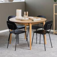 Bendt Uitschuifbare Ronde Eettafel 'Montreux' Eiken, 115-154 x 115cm, kleur Naturel - thumbnail