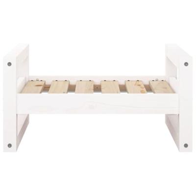 VidaXL Hondenmand 55,5x45,5x28 cm massief grenenhout wit