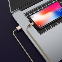 JOYROOM S-M369 eenvoudige reeks 2.4A 8 Pin Nylon gevlochten datakabel lengte: 1.2 m (goud) - thumbnail