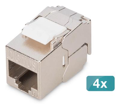 Digitus RJ45-inbouwmodule Keystone CAT 6A 1 stuk(s)