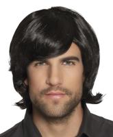 Spike zwart pruik - thumbnail