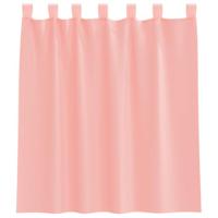 Gordijnen voile met roedezakken 2 st roze - thumbnail