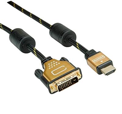 ROLINE GOLD Monitorkabel DVI (24+1) - HDMI, M/M, 7,5 m