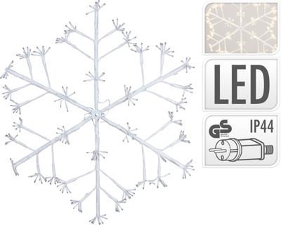 Sneeuwvlok 288l warm wit 80 cm - Nampook