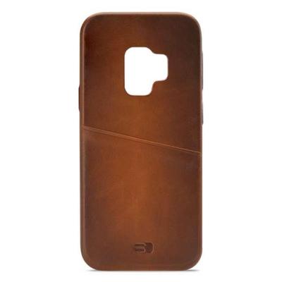 Senza Desire Leather Cover with Card Slot Samsung Galaxy S9 Burned Cognac Senza Desire Leather Cover with Card Slot Samsung Galaxy S9 Burned Cognac