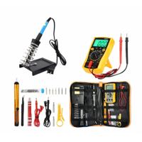 60W Verstelbare temperatuur elektrische ijzeren set met multimeter plug type:EU Plug - thumbnail