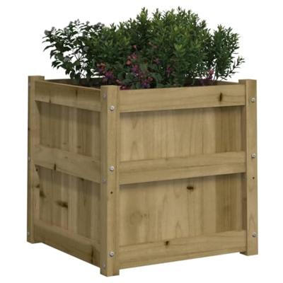 VidaXL Plantenbak 50x50x50 cm geïmpregneerd grenenhout VidaXL Plantenbak 50x50x50 cm geïmpregneerd grenenhout